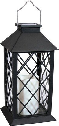 Sunnydaze Decor Sunnydaze Outdoor Concord Hanging Tabletop Solar LED Rustic Farmhouse Decorative Candle Lantern - 