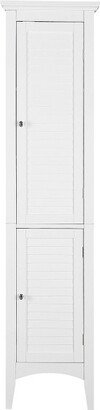 Slone Two Door Shuttered Linen Cabinet - Elegant Home Fashion