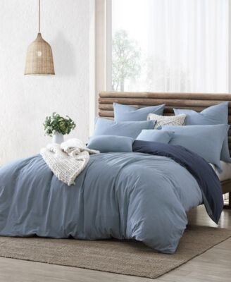 Ultra Soft Valatie Cotton Garment Washed Dyed Reversible Duvet Cover Set Collection