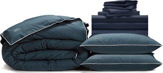 Pillow Guy Luxe Soft & Smooth 100% Tencel, Down-Alternative Perfect Bedding Bundle-AA