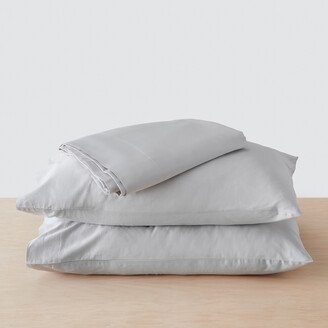 The Citizenry King Organic Resort Cotton Sheet Set Solid Light Grey