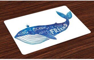 Whale Place Mats, Set of 4