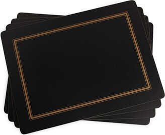 Classic Black Placemats, Set of 4