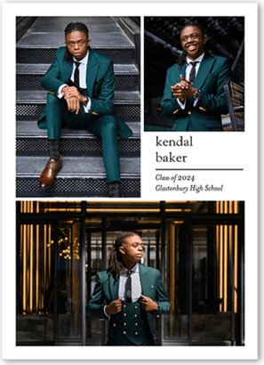 Graduation Announcements: Clean And Simple Graduation Announcement, White, 5X7, Matte, Signature Smooth Cardstock, Square