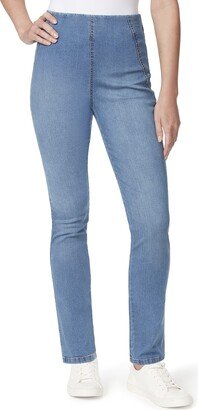 Women's Tessa Tummy Control Pull On Slim Straight Jean-AD