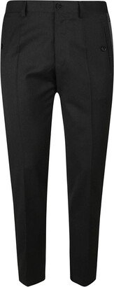 Logo-Trim Straight-Leg Tailored Trousers