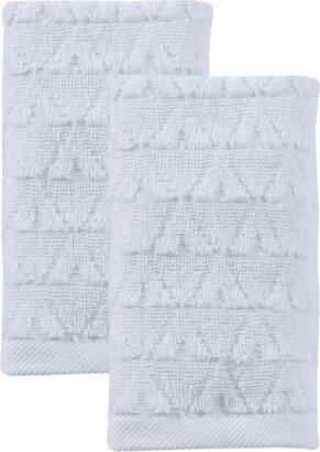 Azure Collection 2 Piece Turkish Cotton Luxury Hand Towel Set