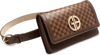 Women's Faux-Leather Logo Belt Bag