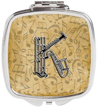 CJ2004-KSCM Letter K Musical Instrument Alphabet Compact Mirror