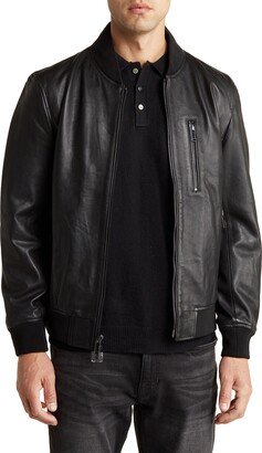 Leather Bomber Jacket-AC