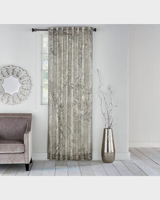 Granite Marble-Print Light-Filtering Curtain Panel, 108