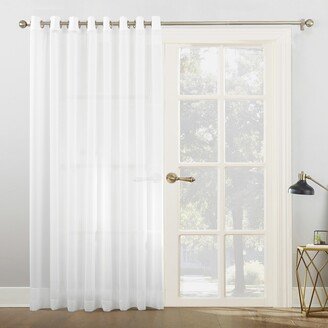 No. 918 Emily Voile Sheer Grommet Sliding Patio Door Curtain Panel, Single Panel