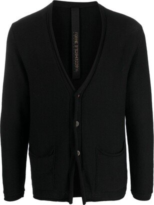 V-neck cotton cardigan-AJ