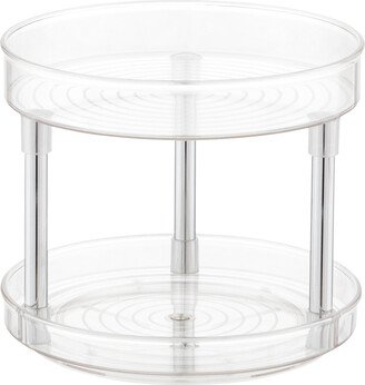 iDESIGN Linus 2-Tier Turntable Clear