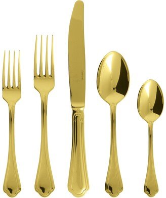 Filet Toiras Gold 5-Piece Flatware Place Setting