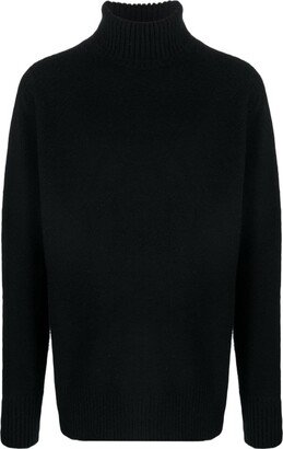 Logo-Intarsia Roll-Neck Jumper