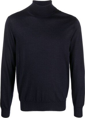 Roll-Neck Fine-Knit Jumper-AF