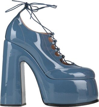 Lace-up Shoes Pastel Blue