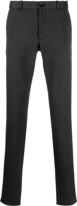 Mid-Rise Straight-Leg Trousers-DM