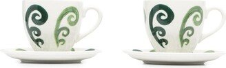 THEMIS Z GR Athenee Peacock tea cup (set of two)-AA