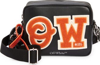 Varsity Patches Leather Camera Bag