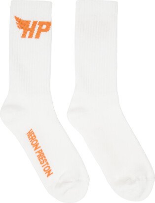 White & Orange HP Fly Socks