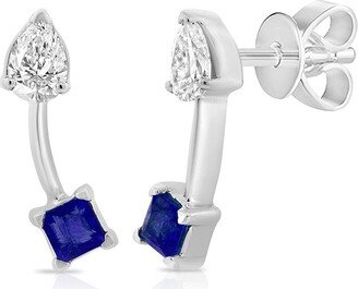 Sabrina Designs 14K 0.42 Ct. Tw. Diamond & Sapphire Studs