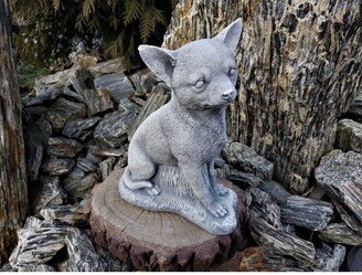 Chihuahua Dog Statue, Personalized Sculpture, Concrete Figure, Cement Statues, Pet Memorial Headstone, Garden Decor