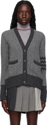 Gray 4-Bar Cardigan-AH