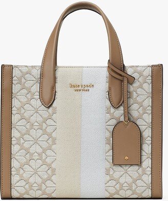 Spade Flower Jacquard Stripe Manhattan Small Tote