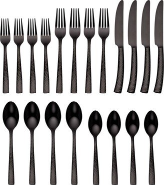 Argent Orfevres Paris Hammered Gunmetal 20-Pc. Flatware Set, Service for 4