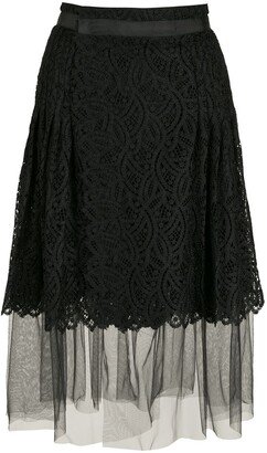 Verissimo lace midi skirt