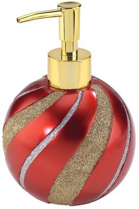 Red Ornament Holiday Resin Soap/Lotion Pump