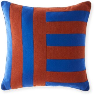 Plage Striped Decorative Pillow In Admiral