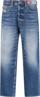 2010 D-Macs Logo Patch Straight Leg Jeans