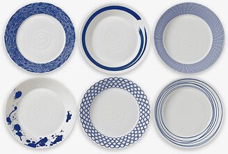 Pacific Lines Porcelain Pasta Bowls set of six