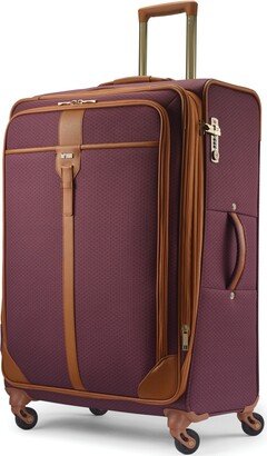 Journey Expandable Spinner, Long - Burgundy, Tan