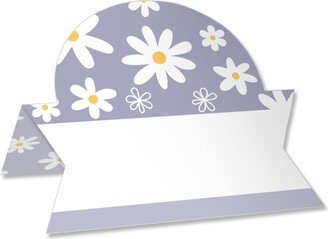 Big Dot Of Happiness Purple Daisy Flowers Floral Party Buffet Table Setting Name Place Cards 24 Ct