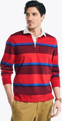 Mens Long-Sleeve Rugby Polo Shirt