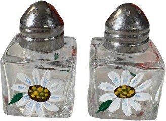 Hand Painted Mini Daisy Salt Shakers