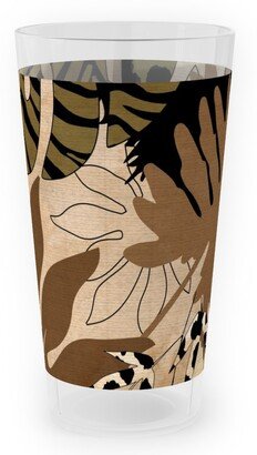 Outdoor Pint Glasses: Safari Camouflage - Earthy Outdoor Pint Glass, Brown