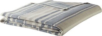 Herringbone Stripe Blue Twin Blanket