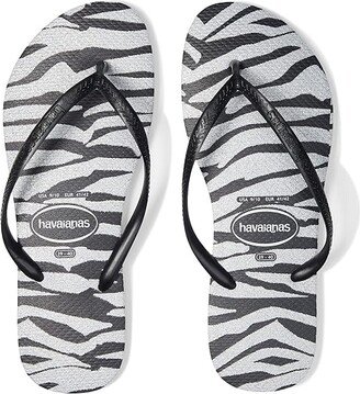 Slim Animals Glitter Flip Flop Sandal (Black) Women's Sandals