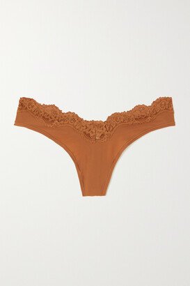 Fits Everybody Lace Thong - Bronze