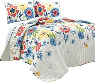 3Pc Cottage Core Reversible Oversized Quilt Set