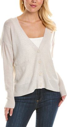 Relaxed Pocket Cashmere Cardigan