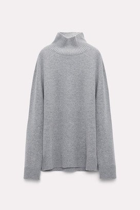 Soft cashmere mix knit turtleneck