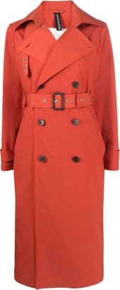 Double-Breasted Belted Trench Coat-AC