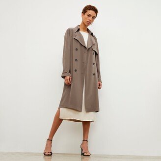 Jensen Trench - Silk - Deep Khaki