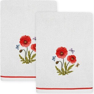 Polly 2Pc Embellished Turkish Cotton Bath Towel Set-AA